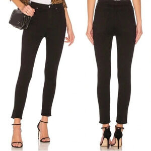 Agolde Roxanne Super High Rise Skinny Jeans Black Size 23